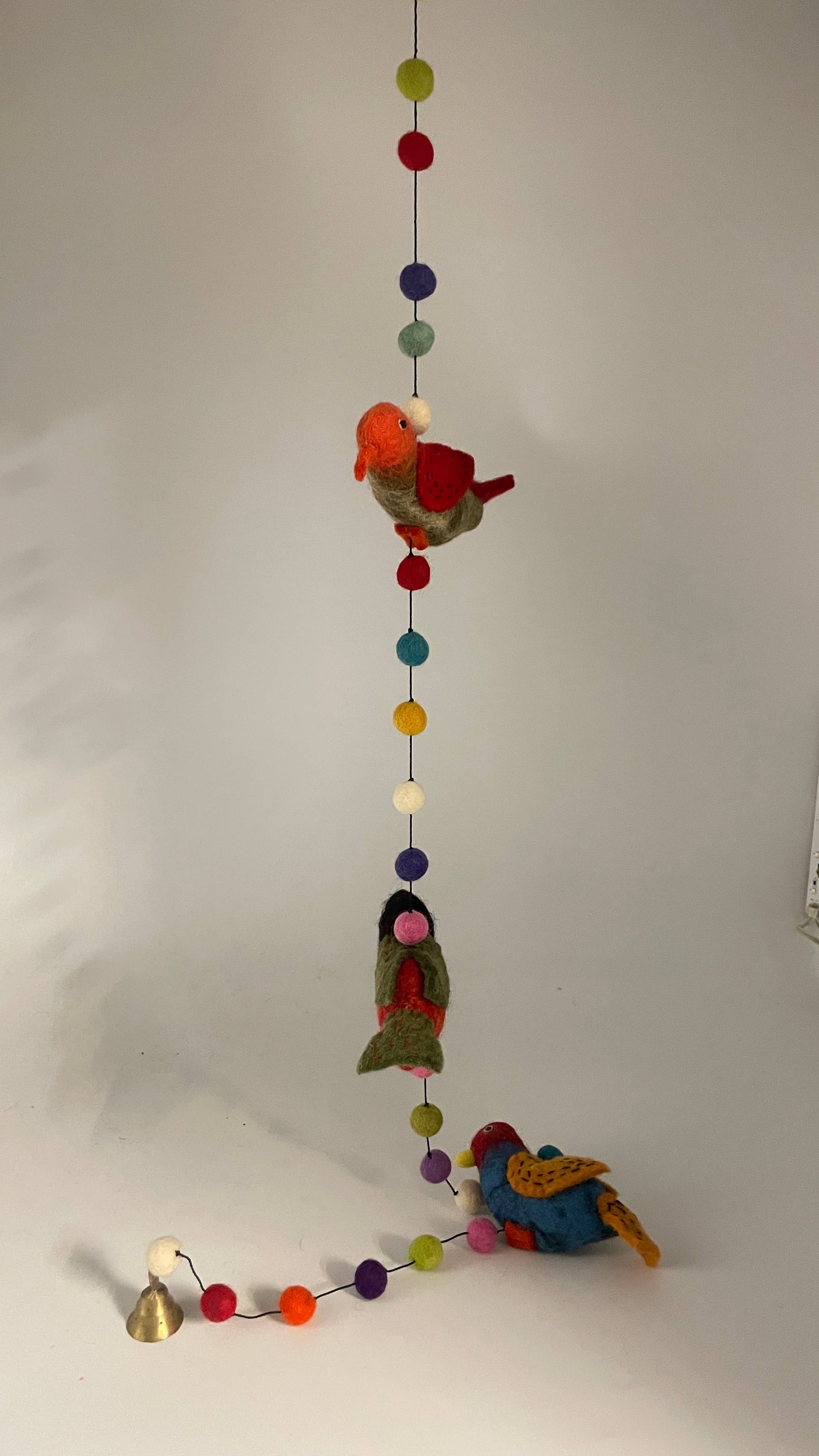 Funky Yak Ltd – wholesale Mobile – Handmade Felt Bird Mobile Room Decoration5