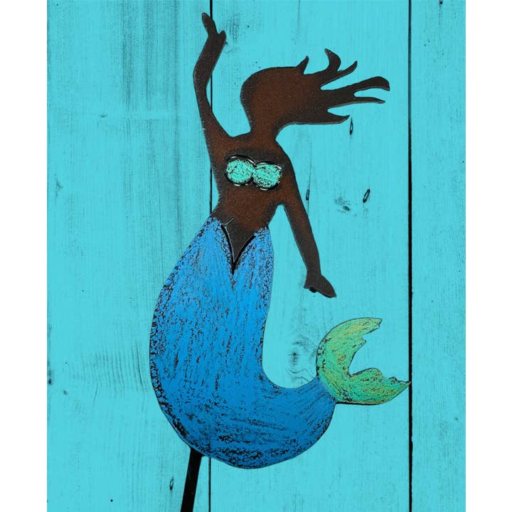Whimsies - Wholesale Garden/Lawn Stake - Mermaid Plant Stake Nautical Garden Stake coastal beach USA