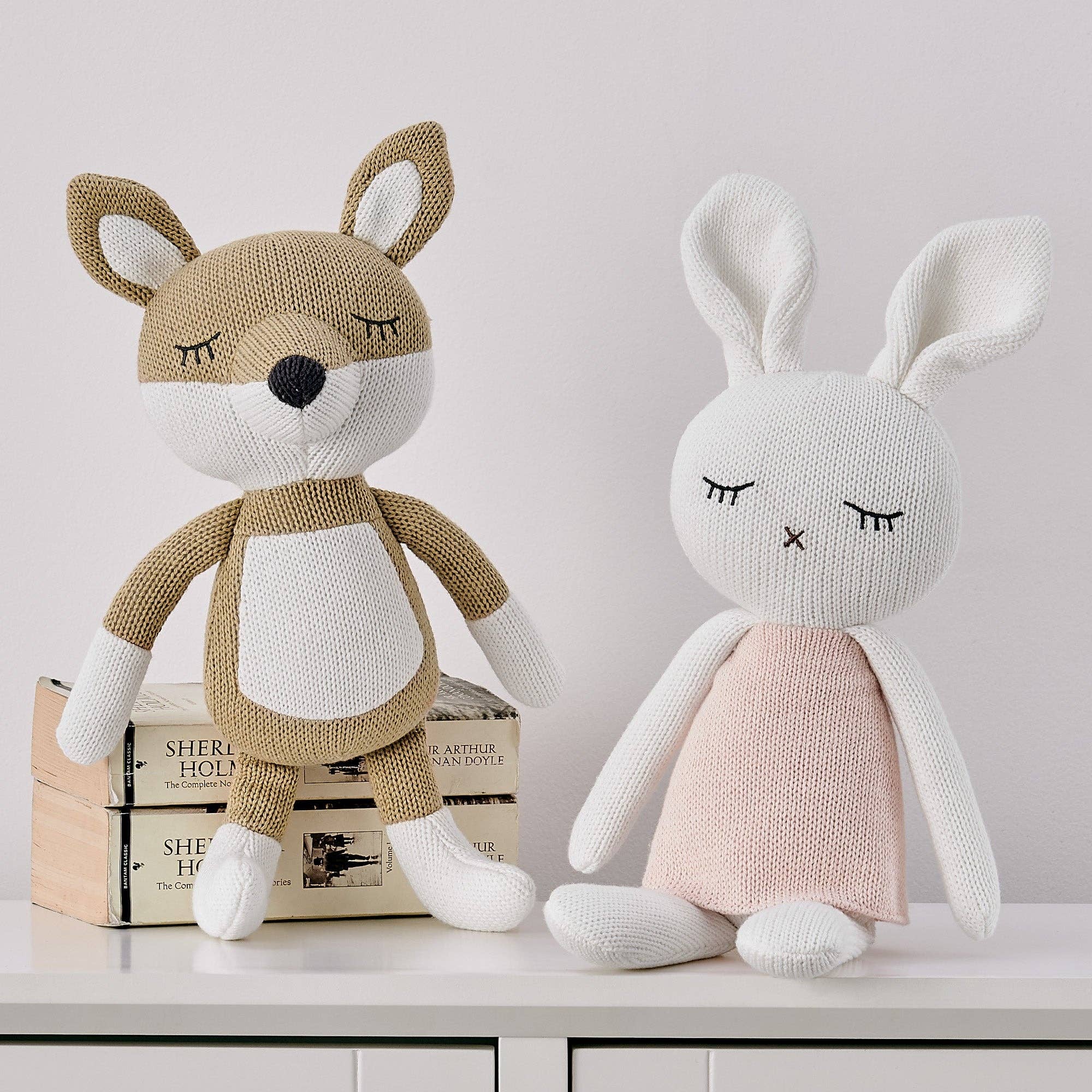 Levtex Home - Wholesale Stuffed/Plush Toy - Kids & Baby - Mills Waffle Taupe Fox Plush1