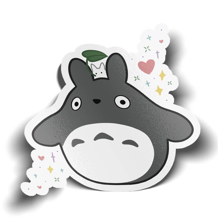 TOTORO CLEAR VINYL STICKER { MY NEIGHBOR TOTORO } for wholesale by Usagi x Usagi, LLC