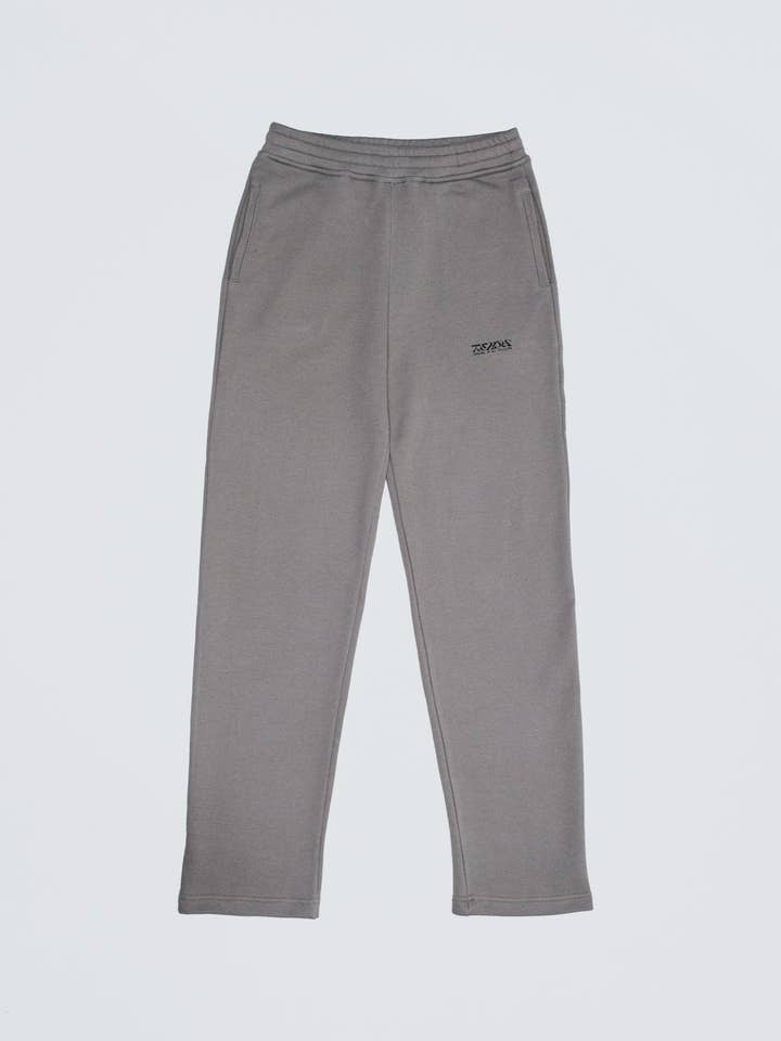 Pantalón de chándal recto, pesado, color gris para venta al por mayor de Tekin Apparel