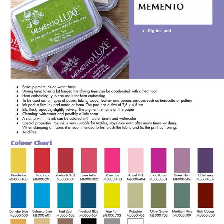 Ecstasy Crafts Distributing - Wholesale Craft Supplies - Memento Luxe Reinkers16