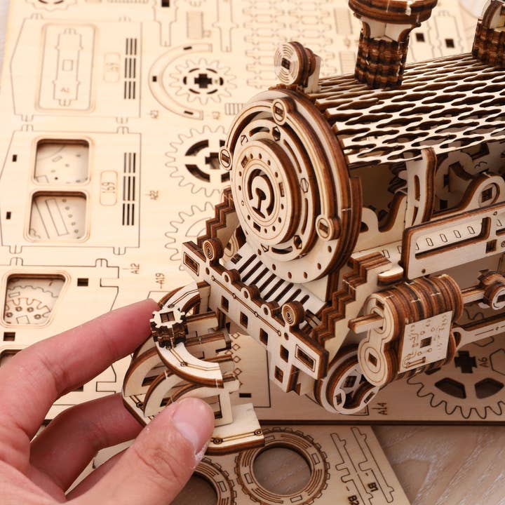 Marissa's Gifts – wholesale DIY craft kit – Child – DIY Model wooden kit train5