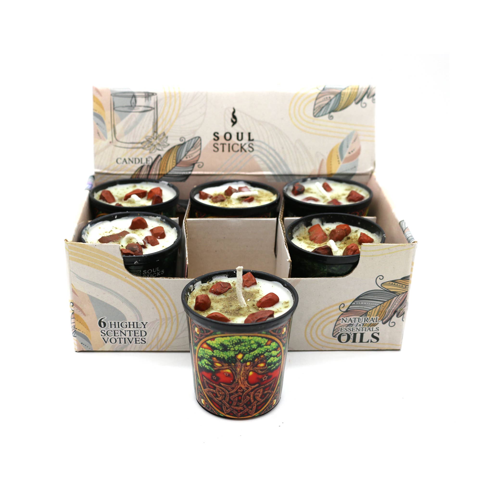 Designs by Deekay Inc. - Wholesale Jar/Filled Candle - Tree of Life Scented Votive Candles (6)1