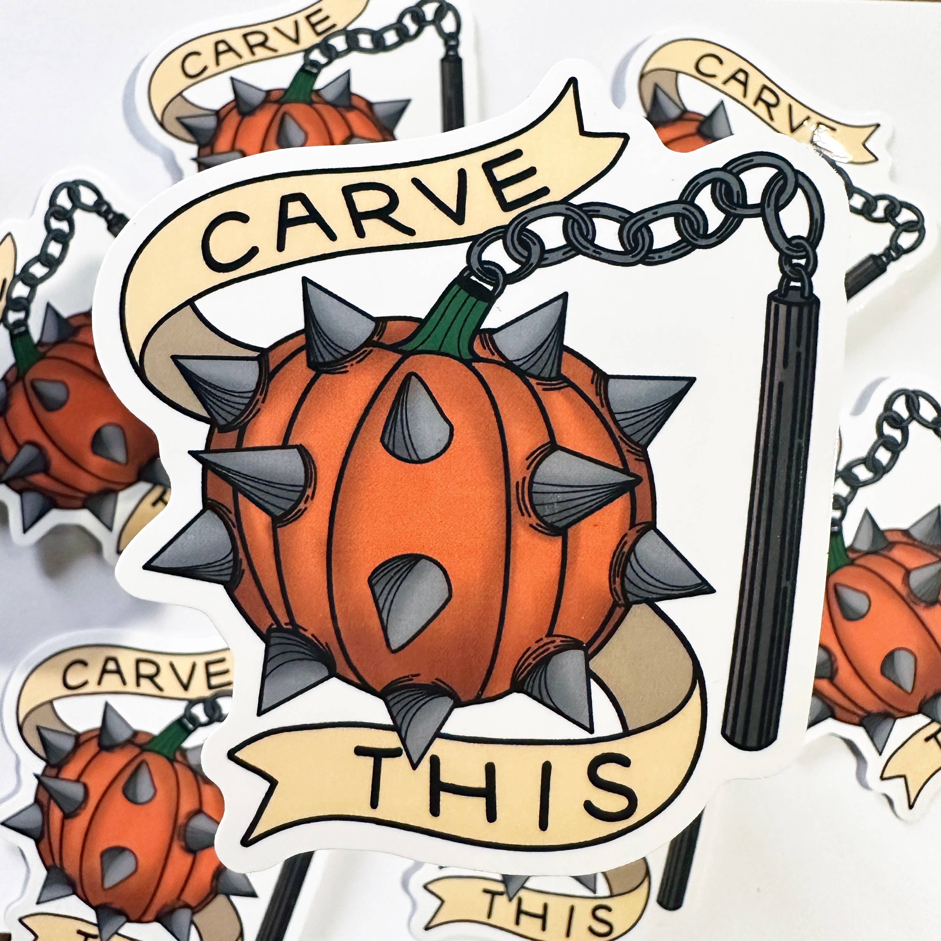 Espi Lane - Wholesale Sticker - Carve This Pumpkin Halloween Pun Sticker1