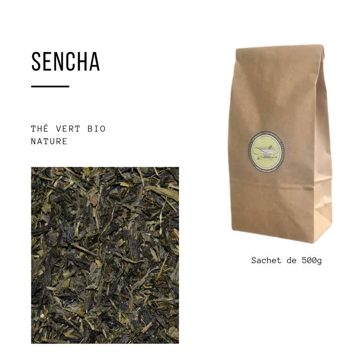 Tè verde biologico «Sencha» 500g per la vendita all'ingrosso da parte di TEANAYIS