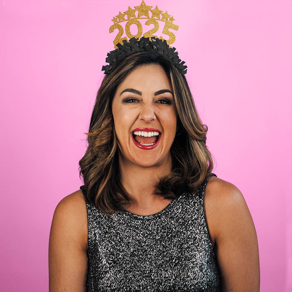 Festive Gal – Chapéu/coroa de festa por atacado – Decoração Coroa com Festa de Festa de Festa de Anos de 2025 Estrelas5