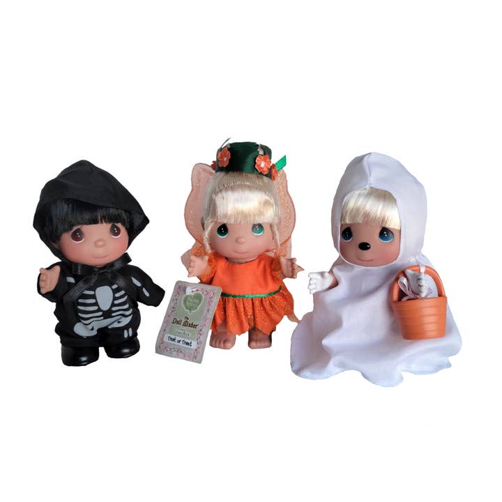 The Doll Maker LLC - Wholesale Doll - Kids - Trick or Treat Set - 5” Dolls