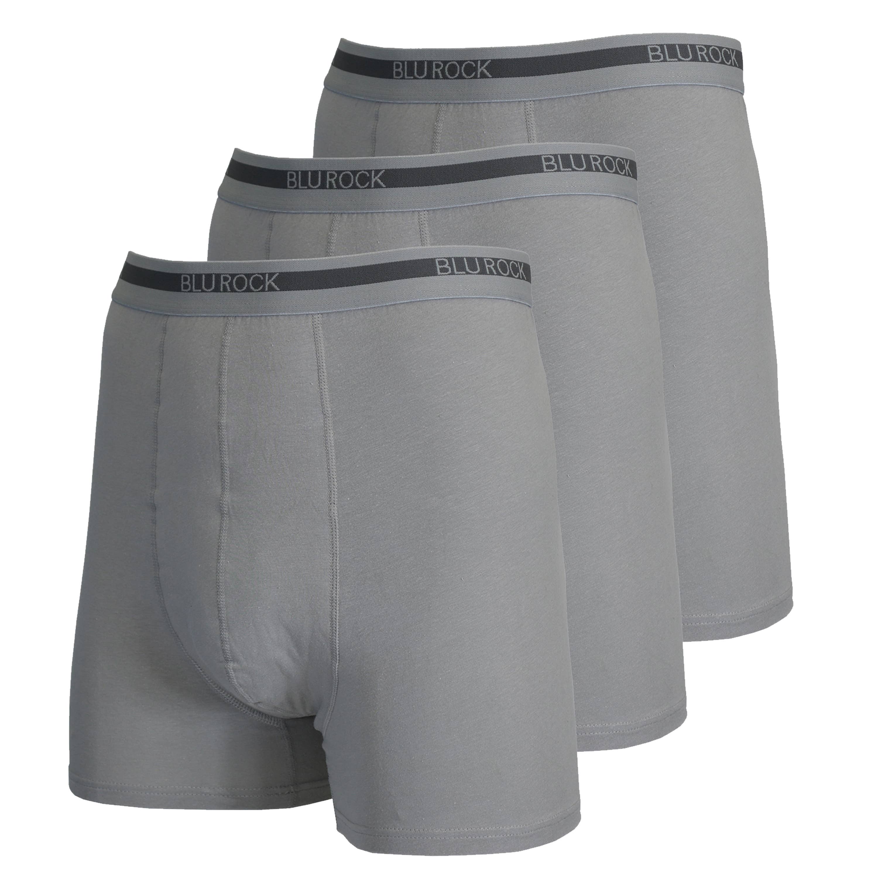 Galaxy By Harvic - Wholesale Underwear - Men's - Blu Rock  Men's Stretch Cotton Boxer Briefs (3 Pack)4