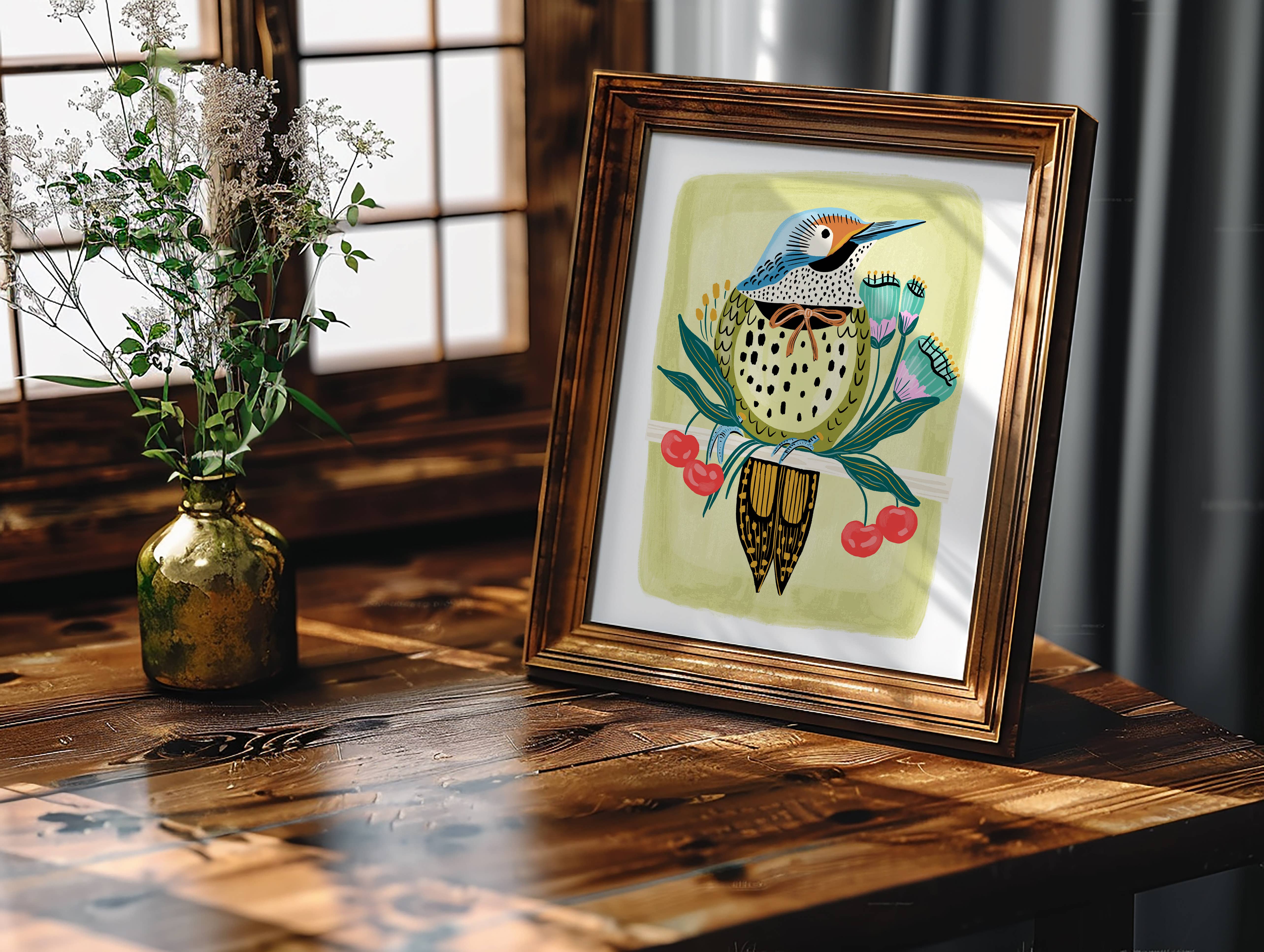 Tara Reed - Wholesale Art Print - "Northern Flicker" - 8" x 10" Giclée Art Print2