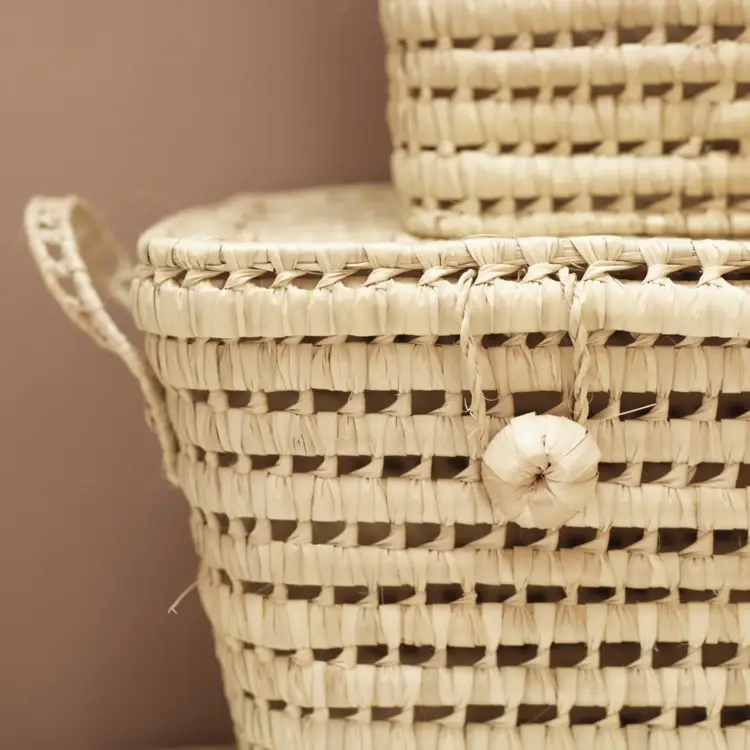 Collection Maroc - Wholesale Shopping Cart - Palm Leaf Trunk 60 cm3