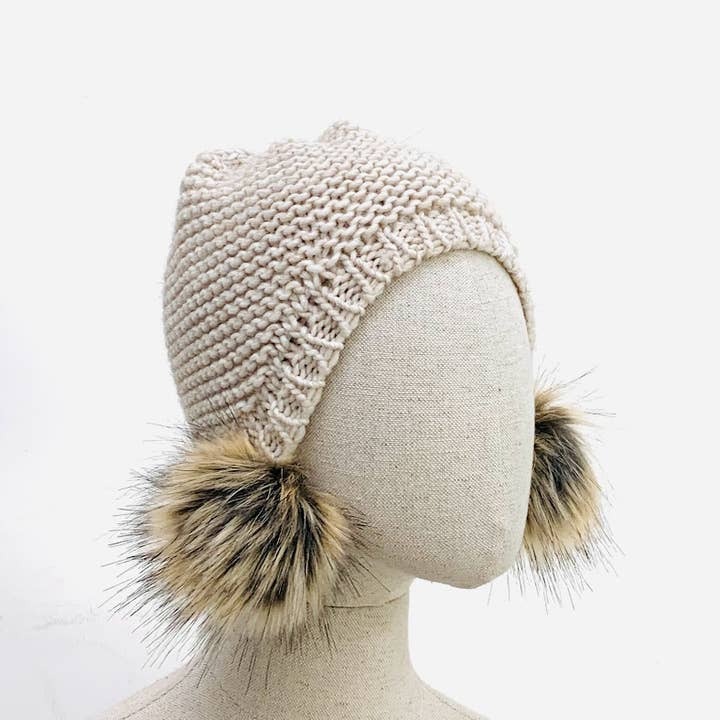 MILANO AMOUR - Wholesale Beanie - Women's - WINTER HAT CAPPELLO CUFFIA DOUBLE PON-PON5