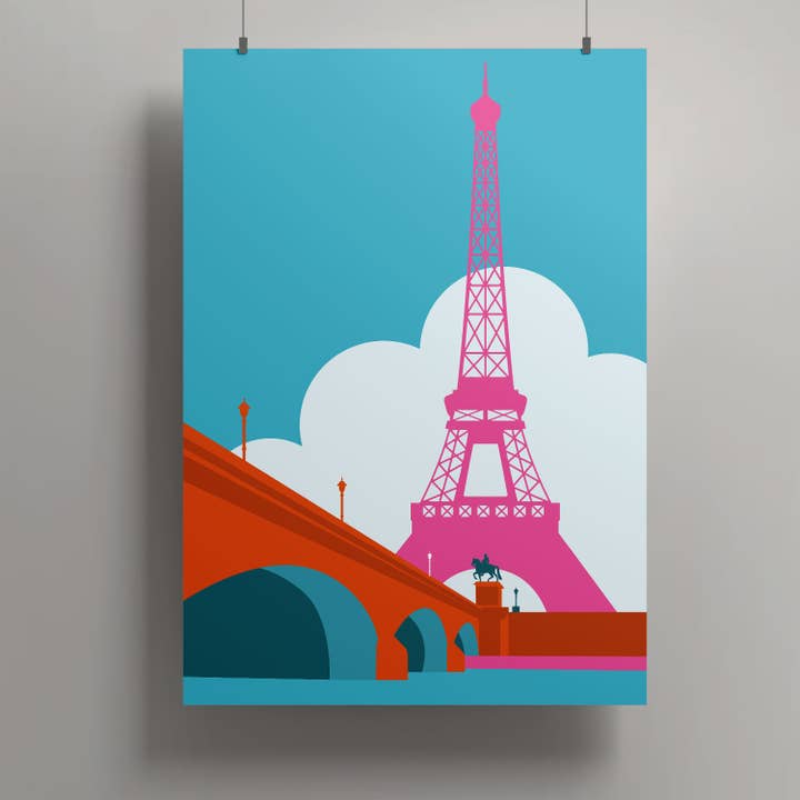 Artprint A3 - La Tour Eiffel for wholesale by nobis design