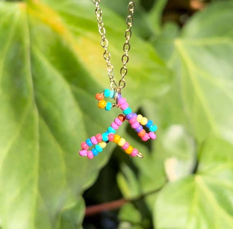 MorninGloria's - Wholesale Pendant/Charm Necklace - Beaded Initial Necklace5