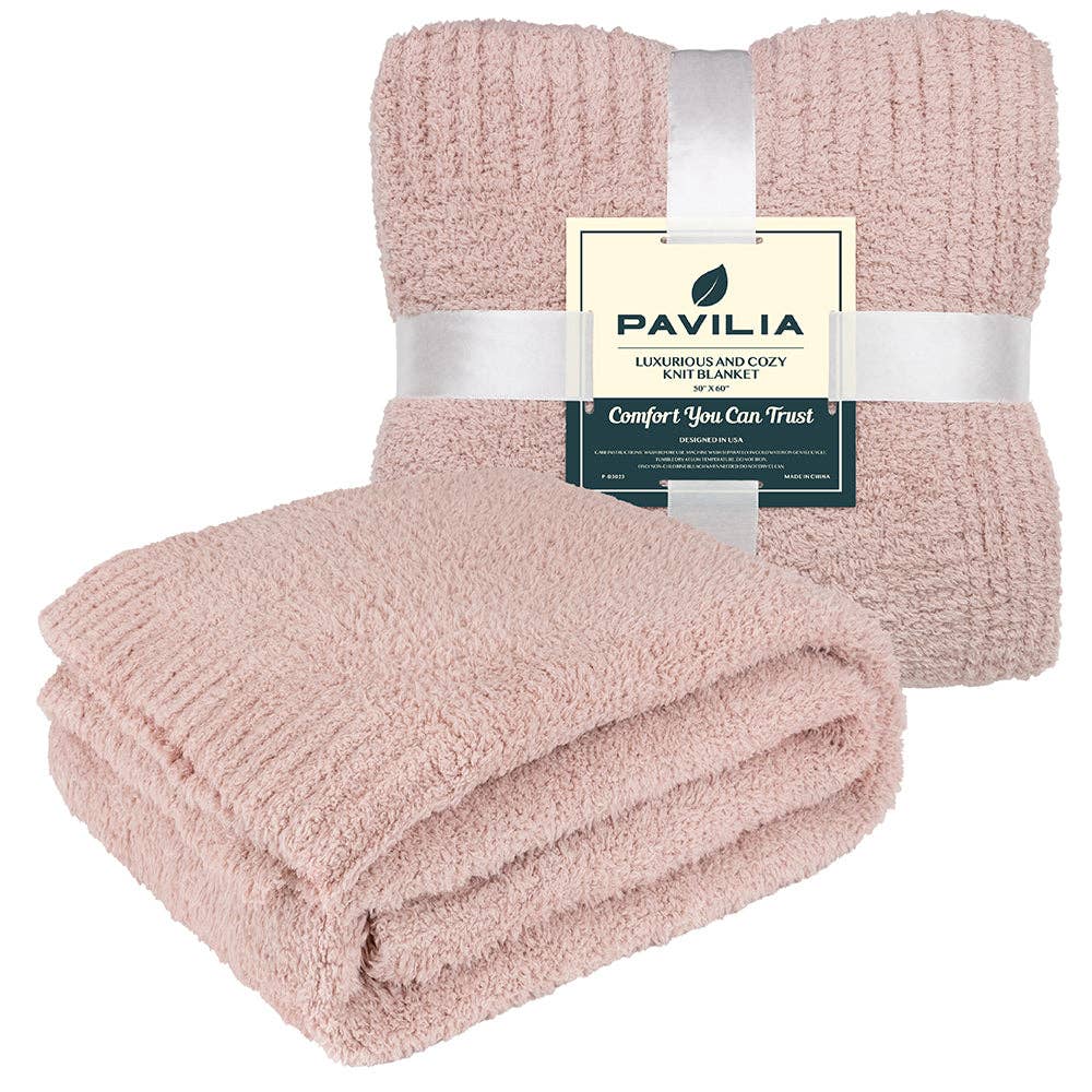 Pavilia – wholesale Throw blanket – Buttery Soft Fluffy Knit Blanket65
