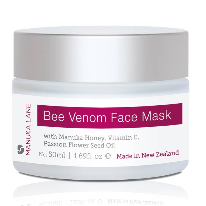 Manuka Lane - Wholesale Skincare Face Mask - Bee Venom Face Mask with Manuka Honey, Vitamin E, & Passion Flower Seed Oil (50ml)