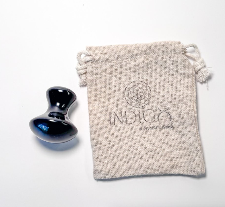 Indigo Rituals - Wholesale Gua Sha Tool - Obsidian Sculpting Mushroom1