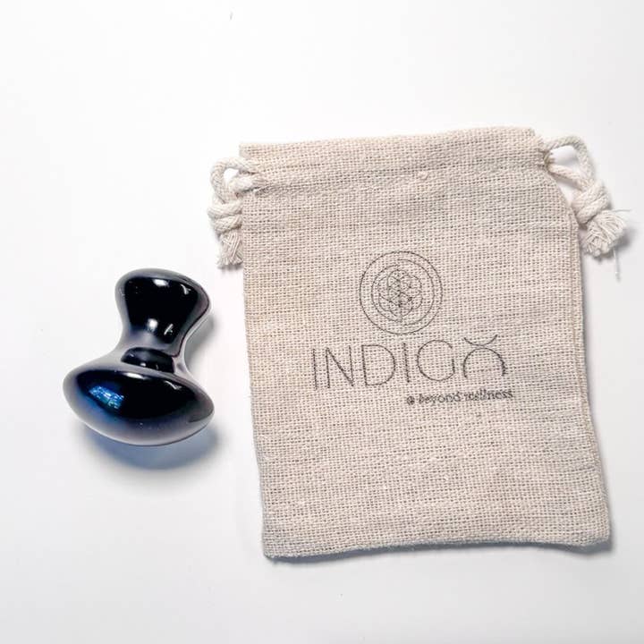 Indigo Rituals - Wholesale Gua Sha Tool - Obsidian Sculpting Mushroom1
