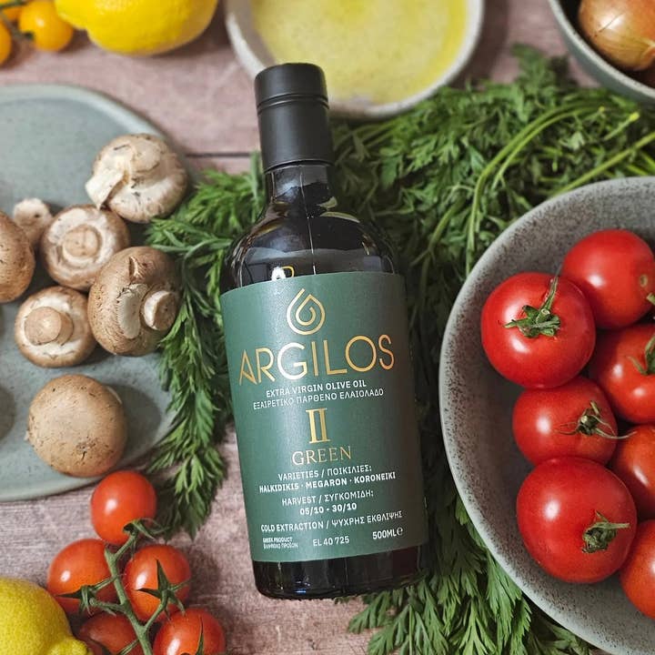 ARGILOS - Wholesale Olive Oil - Argilos II Green – 5-Bottle Greek EVOO Essentials Pack (5 × 500 ml)0