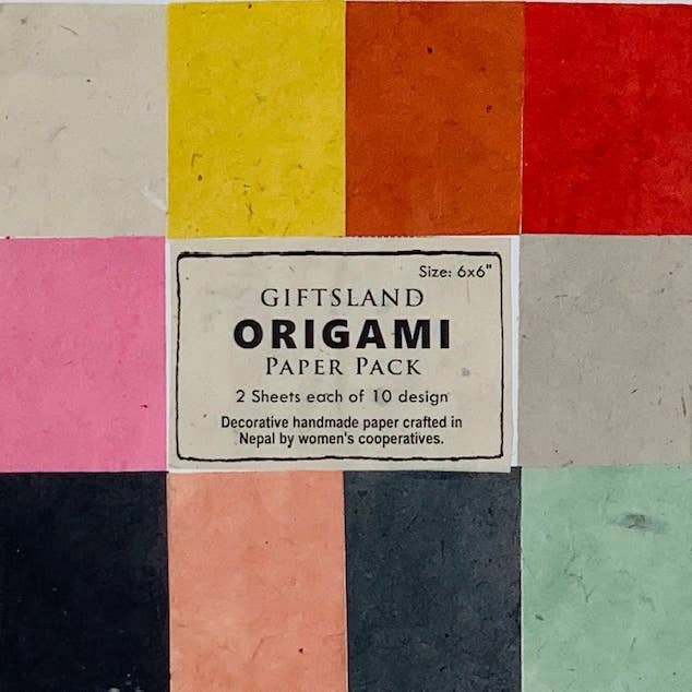 Giftsland - Wholesale Origami/Kirigami Paper - Origami pack, solid lokta S/20