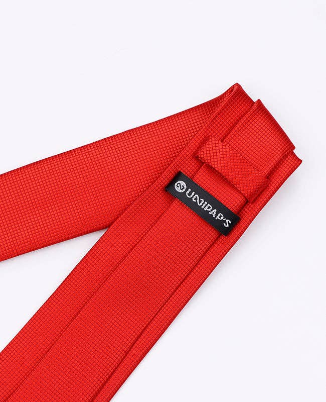 Unipap's - Wholesale Necktie - Men's - Red Tie No. 2 Men's Polyester "Martin"1