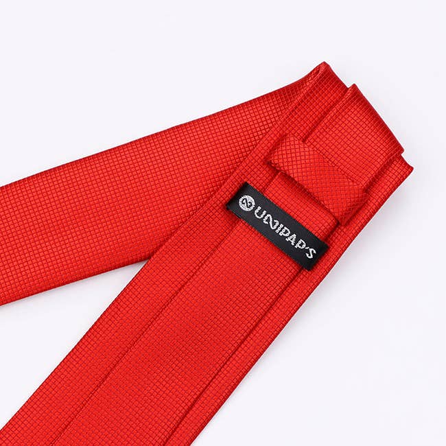 Unipap's - Wholesale Necktie - Men's - Red Tie No. 2 Men's Polyester "Martin"1