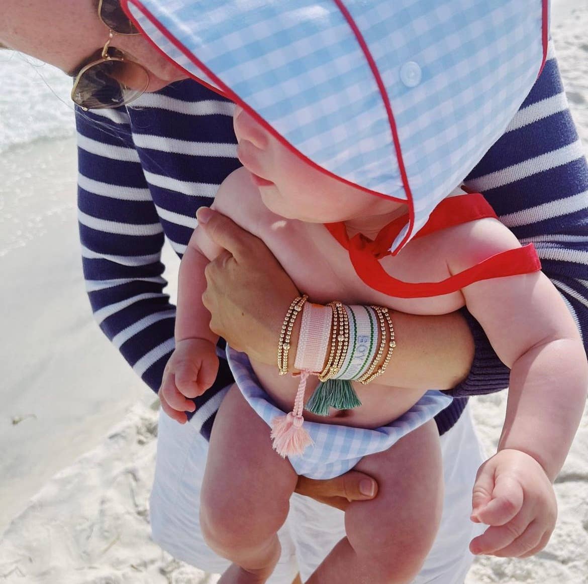 The Kenzie Collective - Wholesale Woven/Braided Bracelet - Boy mom embroidered tassel bracelet mama jewelry 2