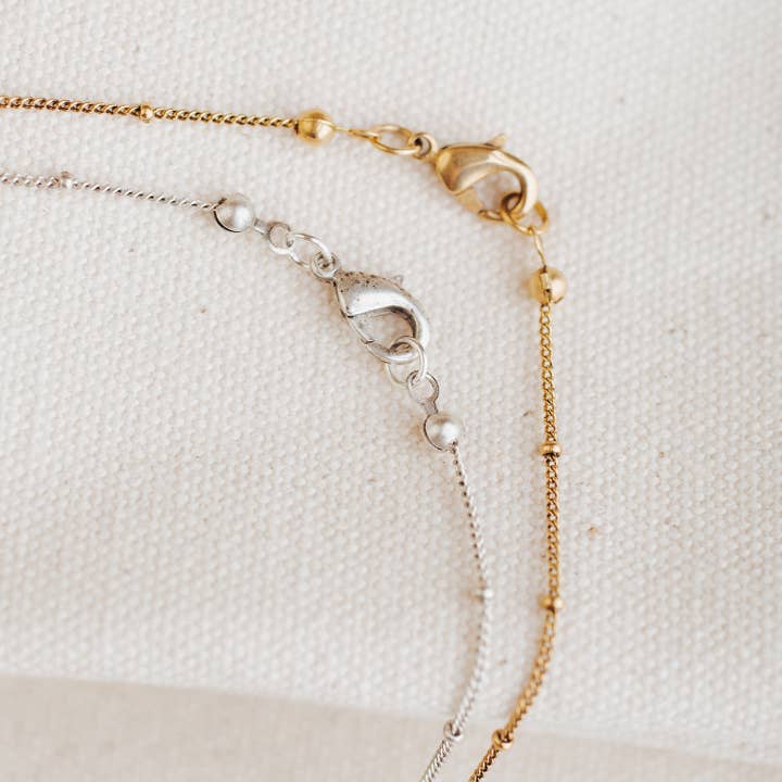 Bel Kai - Wholesale Link & Chain Necklace - Satellite Bead Chain Plated Gold or Plated Silver