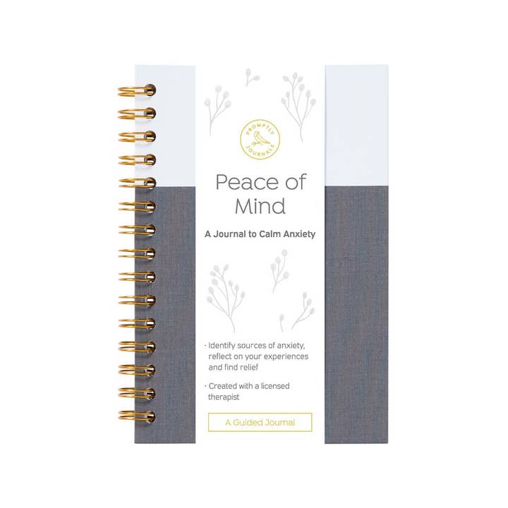 Promptly Journals - Wholesale Journal/Diary - Peace of Mind: A Journal to Calm Anxiety - Therapist Guided10
