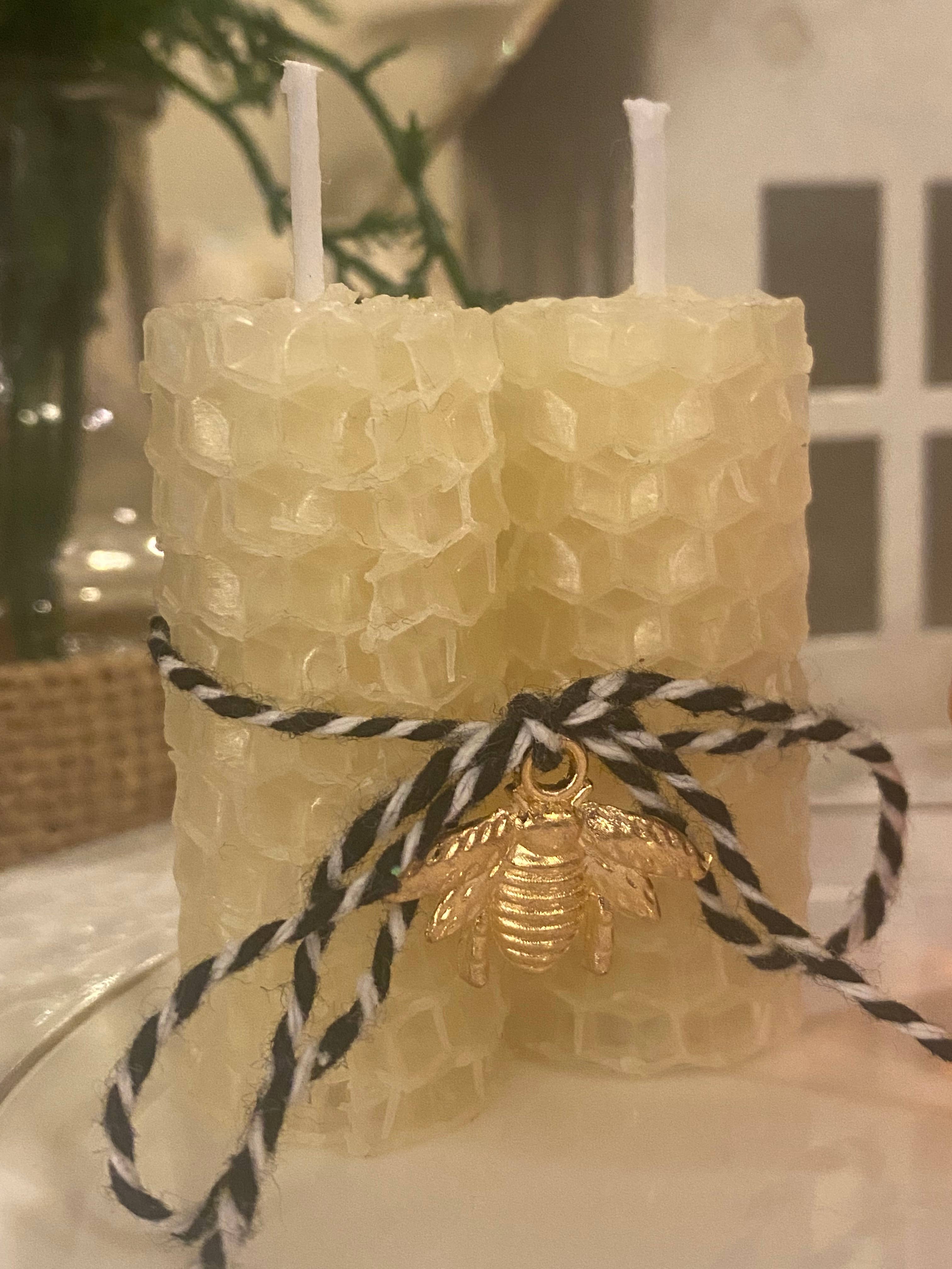 Thy Will Bee Done Apiary - Wholesale Novelty Candle - Beeswax Rolled Candles, Bee Candle, Ivory Beeswax1