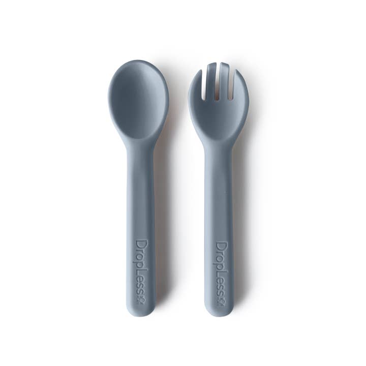 DropLess Baby & Toddler Spoon and Fork Set – 2-Pack for wholesale by DropLess Plate