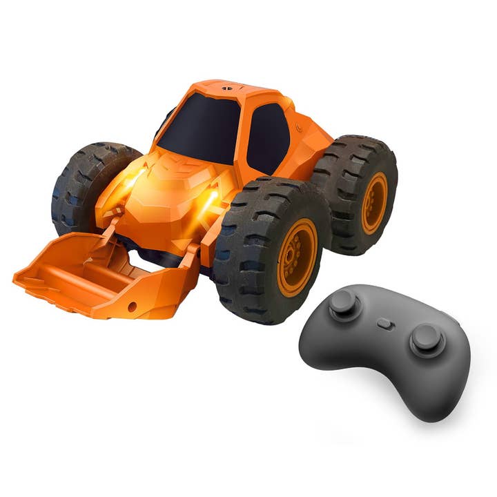 Mindscope Products – Großhandel Spielzeugauto – Kinder – Mindscope Turbo Twister Bulldozer Buggy, orange