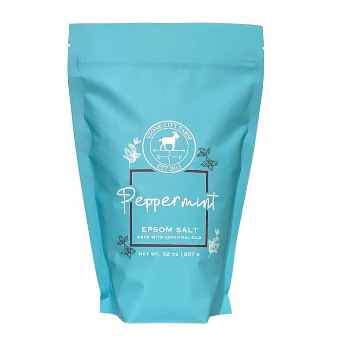 Peppermint Bath Salt for wholesale by Stone City Farm