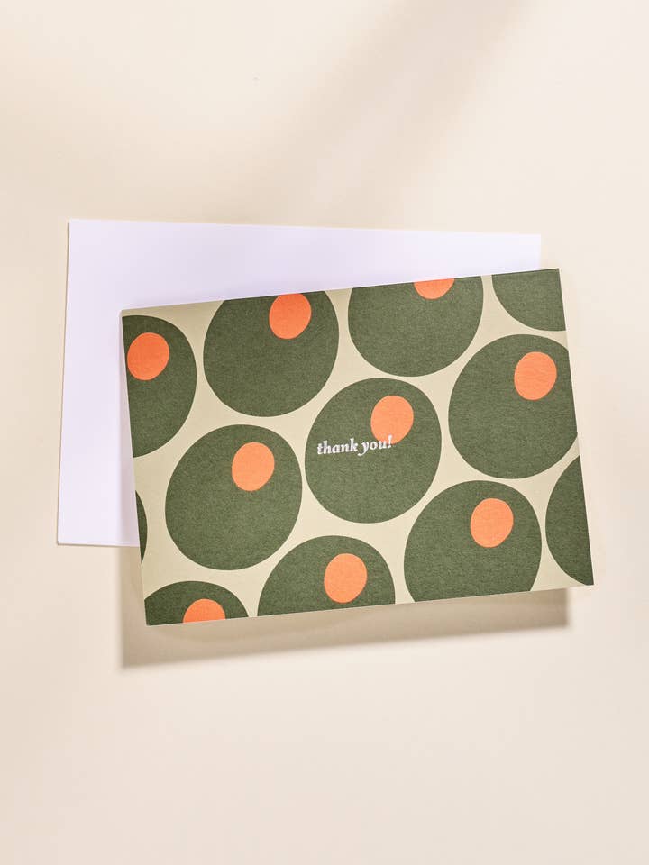 Nota de Agradecimiento Impresa en Foil Hora del Martini - Individual para venta al por mayor de One & Only Paper