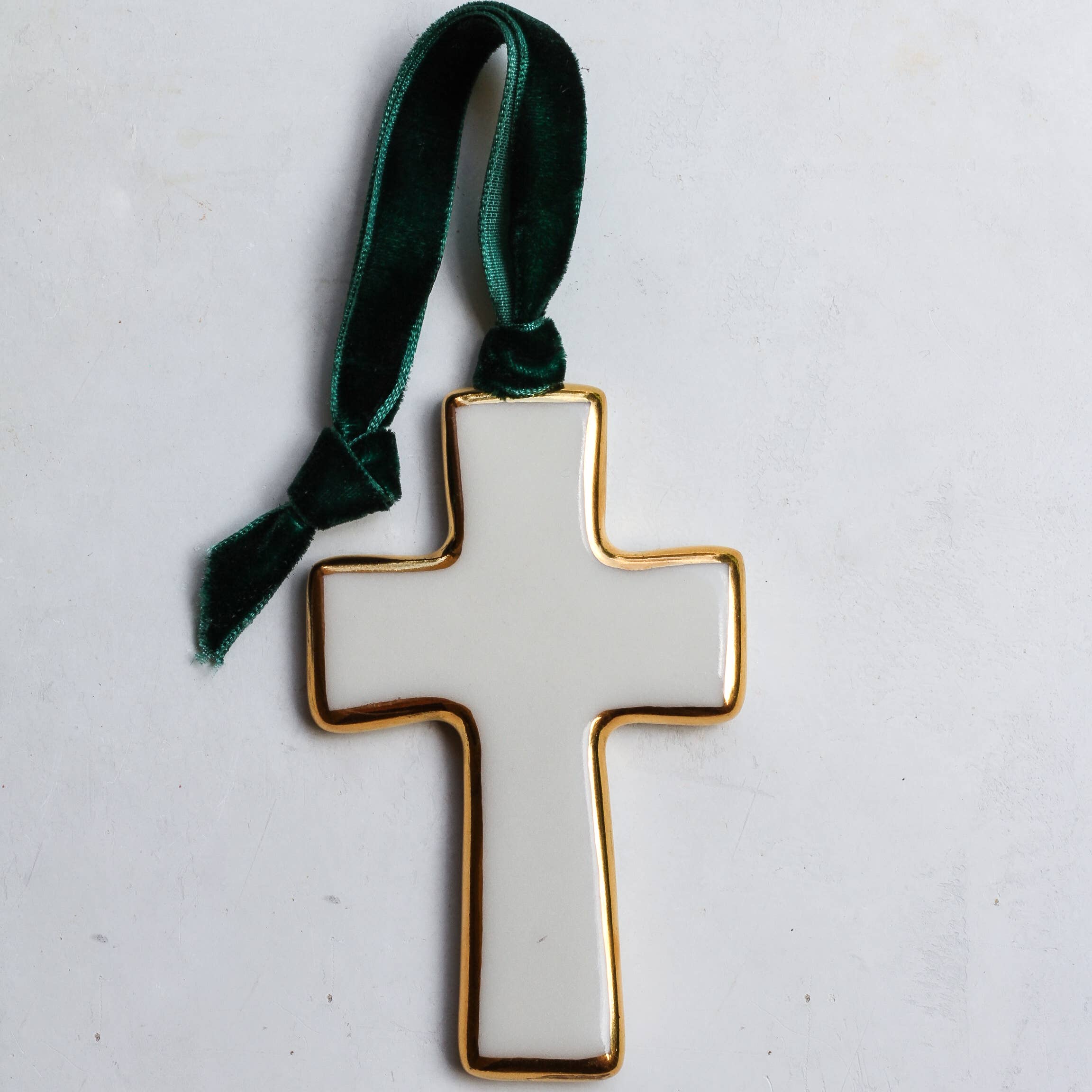 Apricity Ceramics - Wholesale Ornament - Cross Ornament | Handmade Ceramic Christmas  1