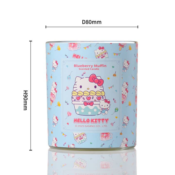 Hello Kitty - Wholesale Novelty Candle - Hello Kitty Original Print Candle, Blueberry Muffin Scent5