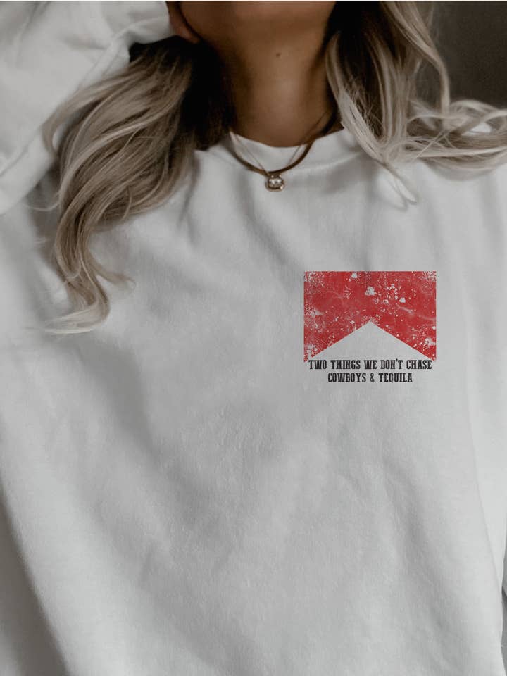 Cowboys and Tequila Crewneck Sweatshirt for wholesale by LOLA MAGNOLIA