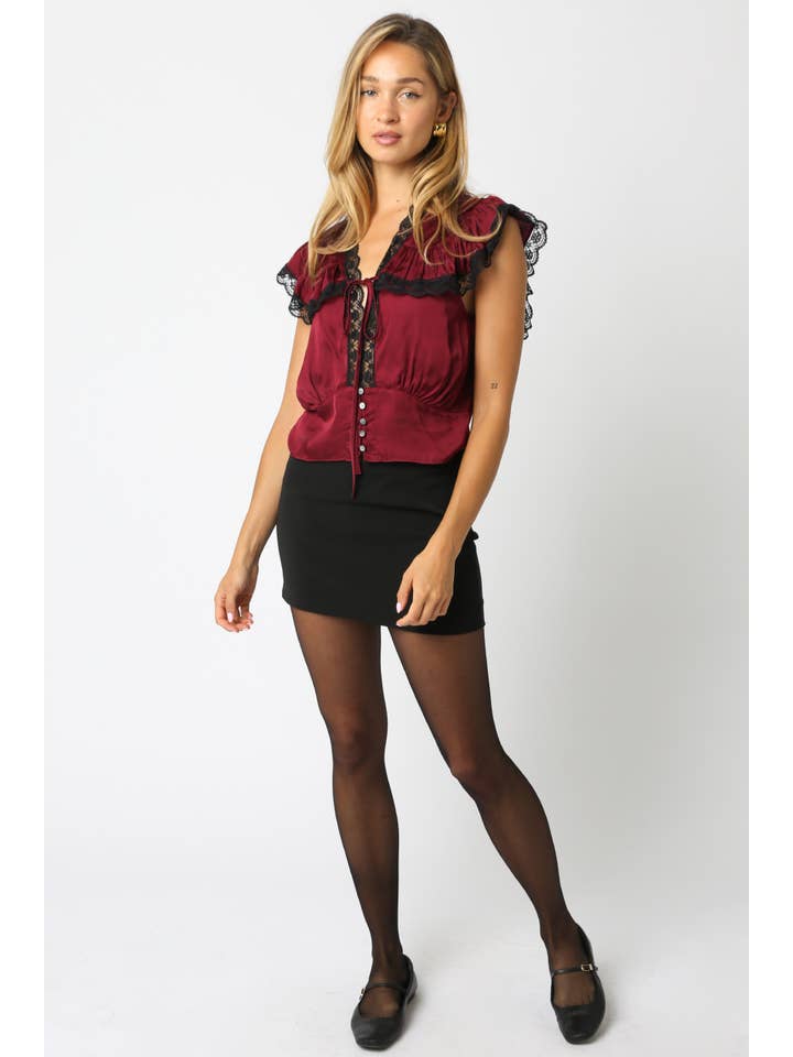 Olivaceous - Wholesale Blouse - Women's - Janiah Laced Top9