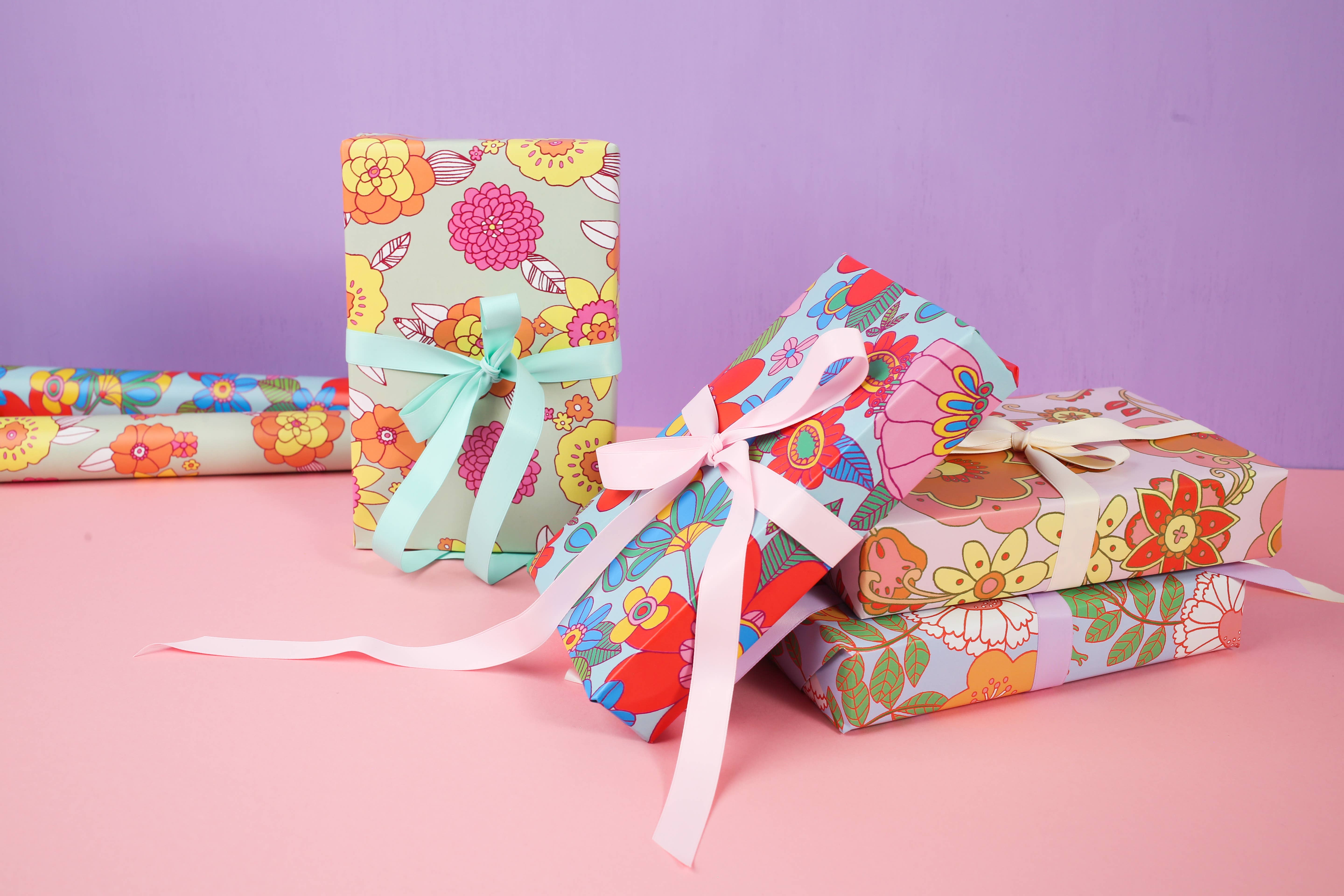 You've Got Pen On Your Face - Venta al por mayor Sobre de papel de regalo - Envoltorio de regalo floral Groovy | Hojas de papel para envolver 1