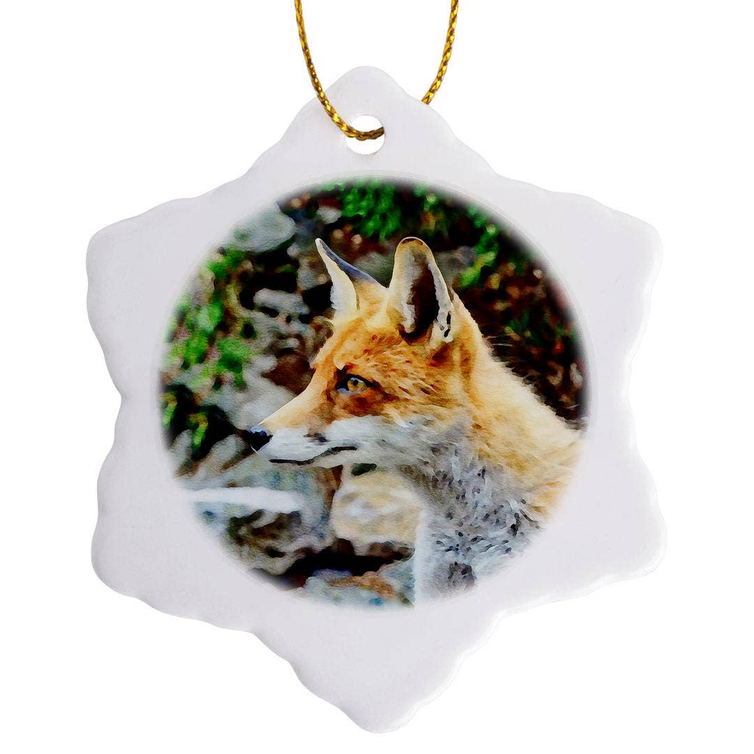 3dRose - Wholesale Ornament - 3dRose, Cute Fox Watercolor Illustration, Ornament0