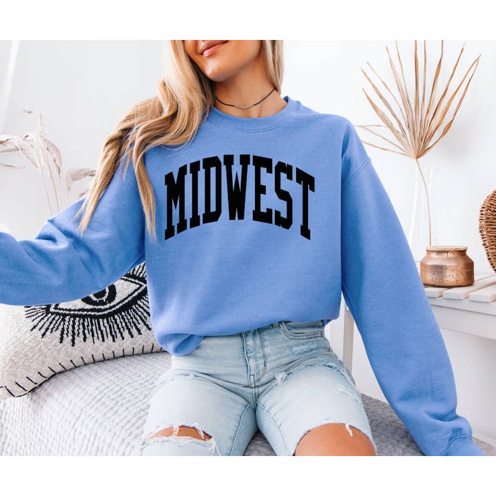 Moxie Brands - Wholesale Graphic Sweatshirt - Women's - Midwest Crewneck2