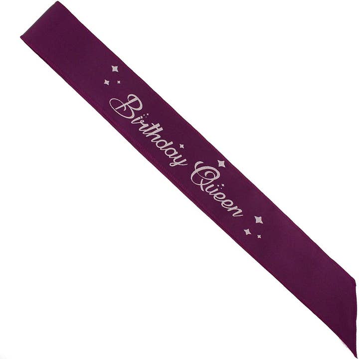 Birthday Queen Sash for wholesale by Ella Celebration