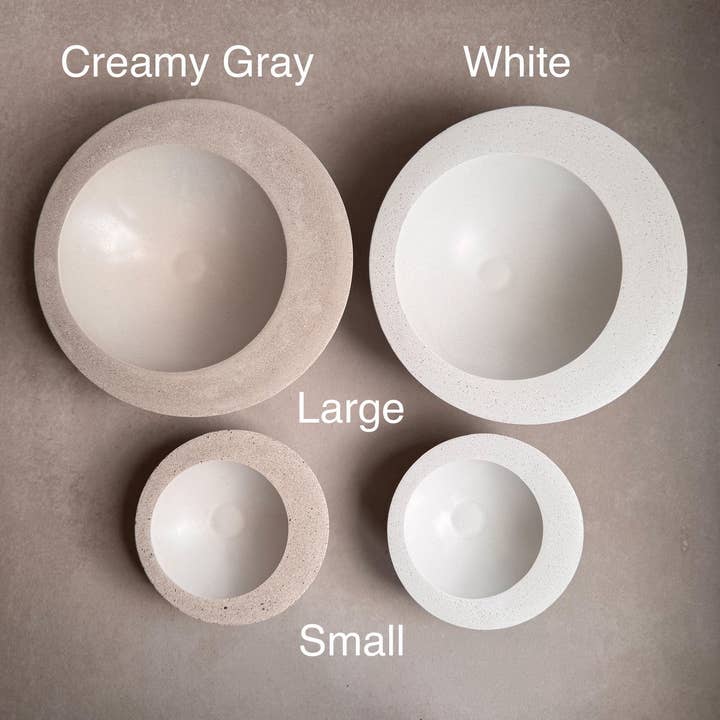Minimal Loot Design - Wholesale Jewelry Dish - Minimalist Concrete Bowl, Asymmetrical Catch All, Modern Cement Bowl, Contemporary Bowl, Bowls for Decor, Decorative Bowl, Jewelry Dish