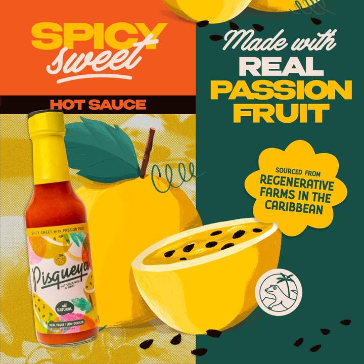 Pisqueya - Wholesale Hot Sauce - Passion Fruit Spicy Sweet Hot Sauce