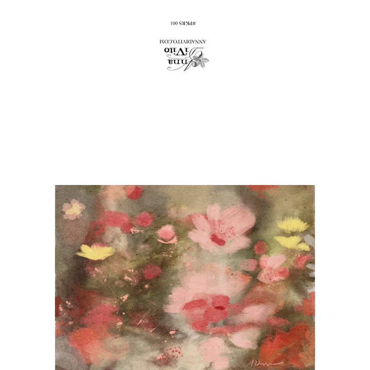 Anna DiVito Studio - Wholesale Everyday Greeting Card - PINK ROSY HUE CARD | FLORAL GREETING CARD | BLANK CARD2