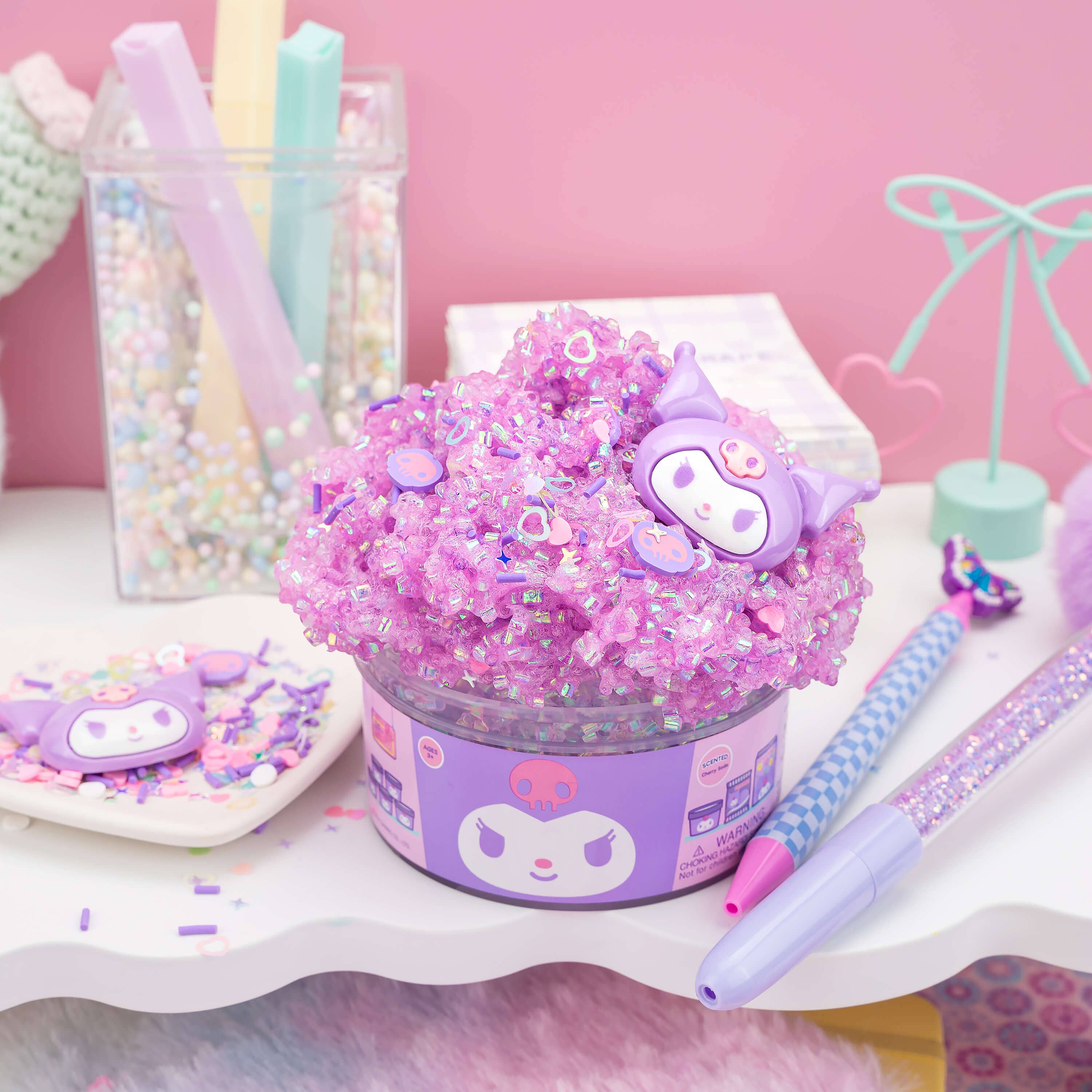 Kawaii Slime Company - Wholesale Putty/Slime - Kids - Kuromi™ Crunchy Slime (4pcs/case)3