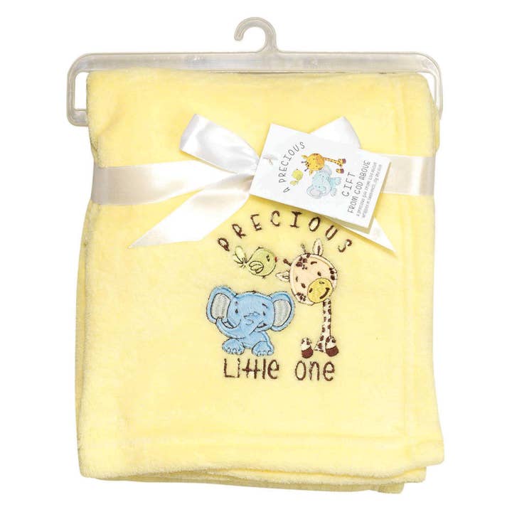 Cottage Garden - Wholesale Bedding Blanket - Kids & Baby - Baby Blnkt Precious Little One Yel Fleec