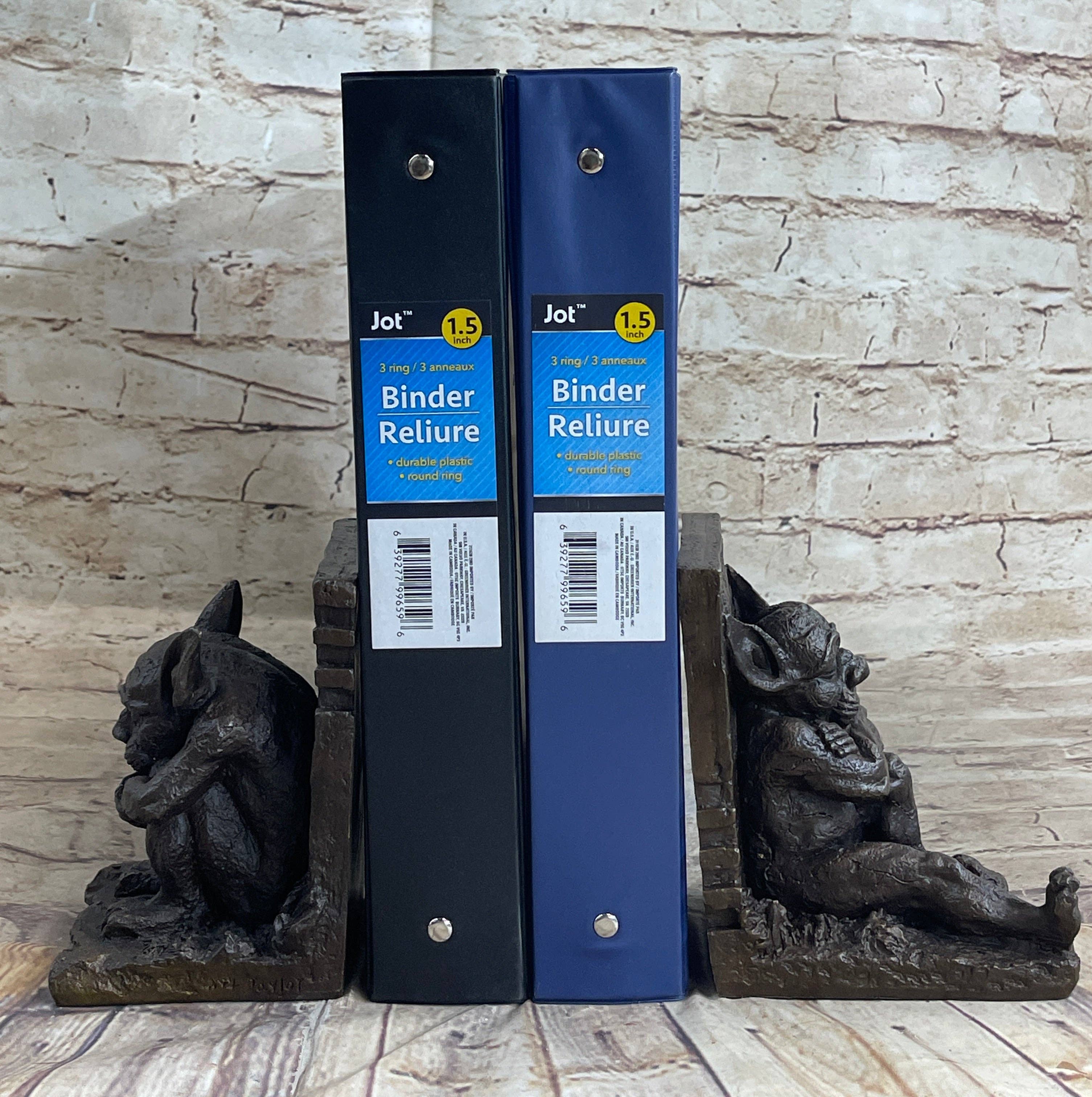 Bronzhaus – wholesale Bookend – Gargoyles Bookends Book End Bronze Sculpture Statue Mythical Figurine Art Decor0