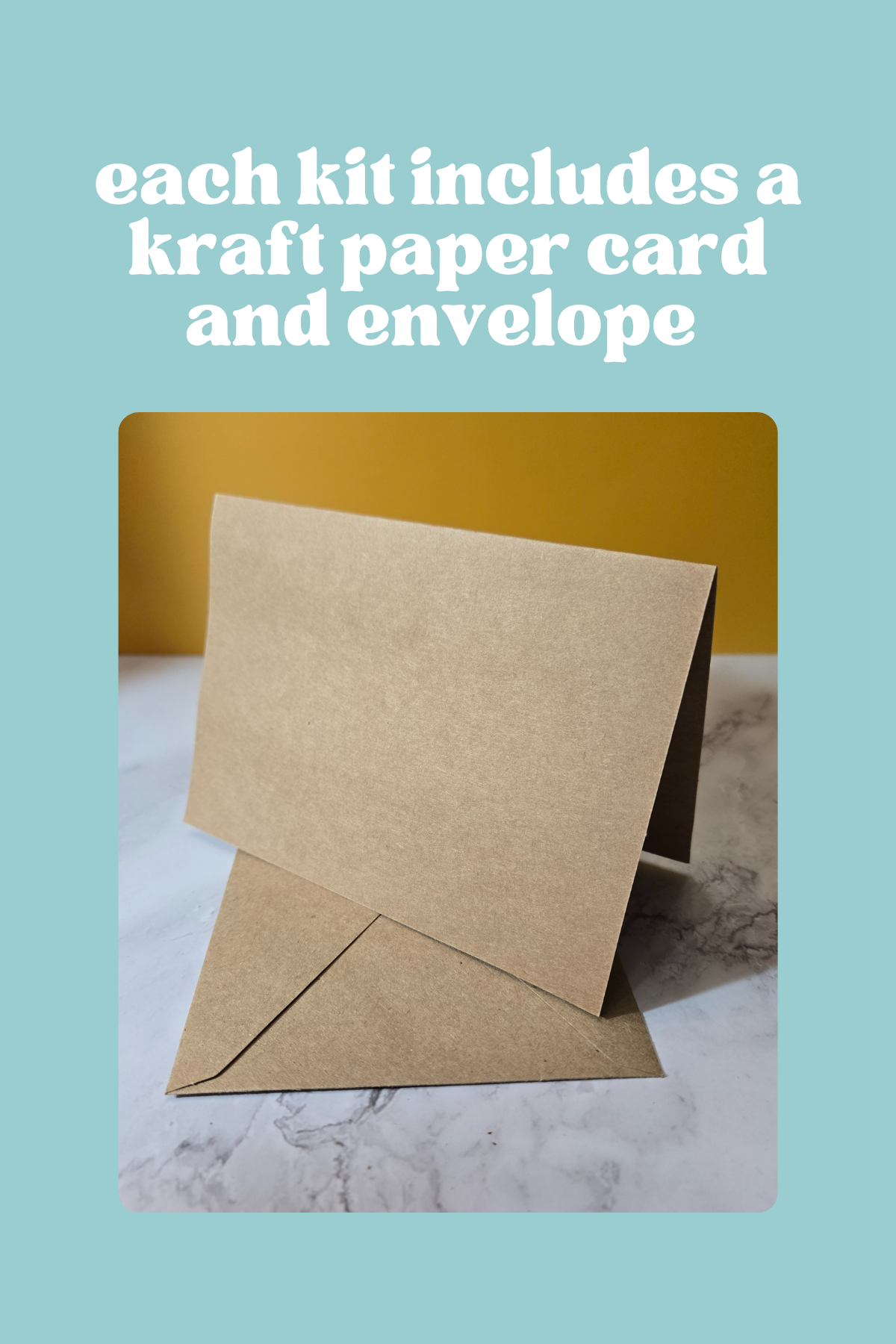 Mosaic Picnic - Wholesale DIY Craft Kit - Beginner Watercolor DIY Craft Kit: Moon Phases Card1