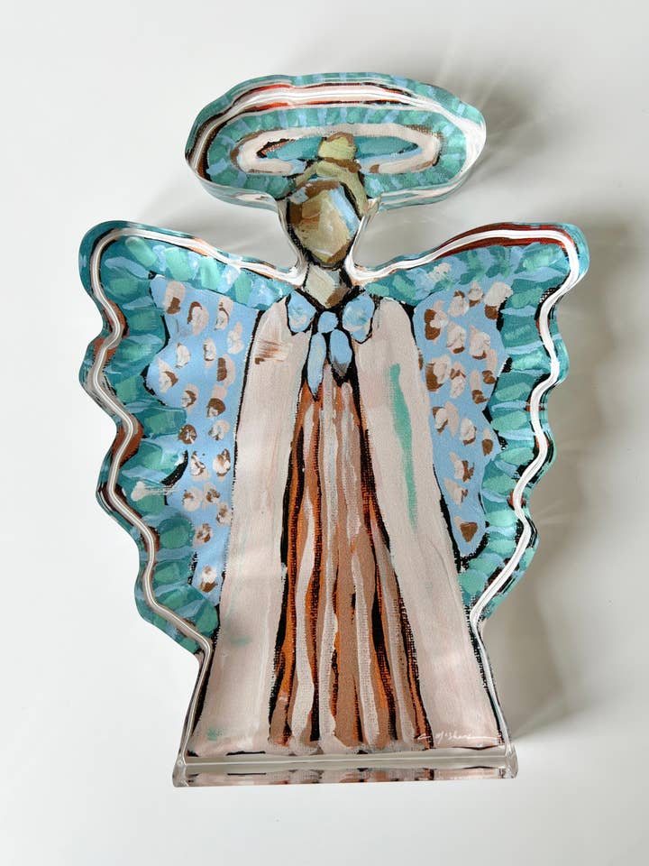 "Heavenly Angel II" acrylic shelfie for wholesale by Chelsea McShane Art